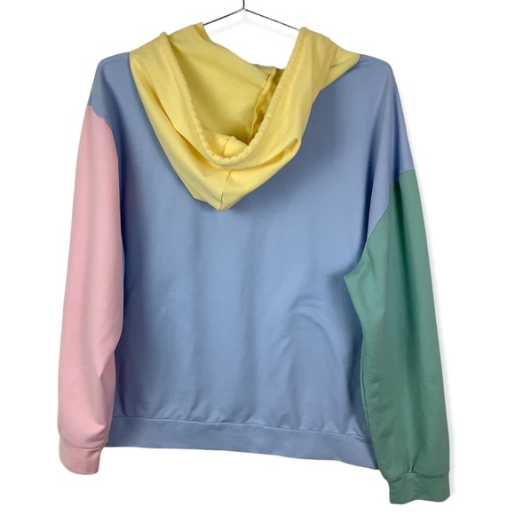 Romwe colorblock hoodie size large - Picture 2 of 4